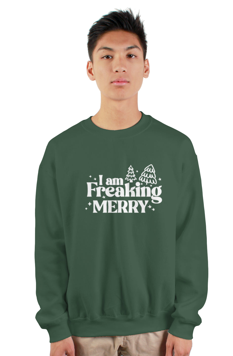 Very Merry Crewneck - White