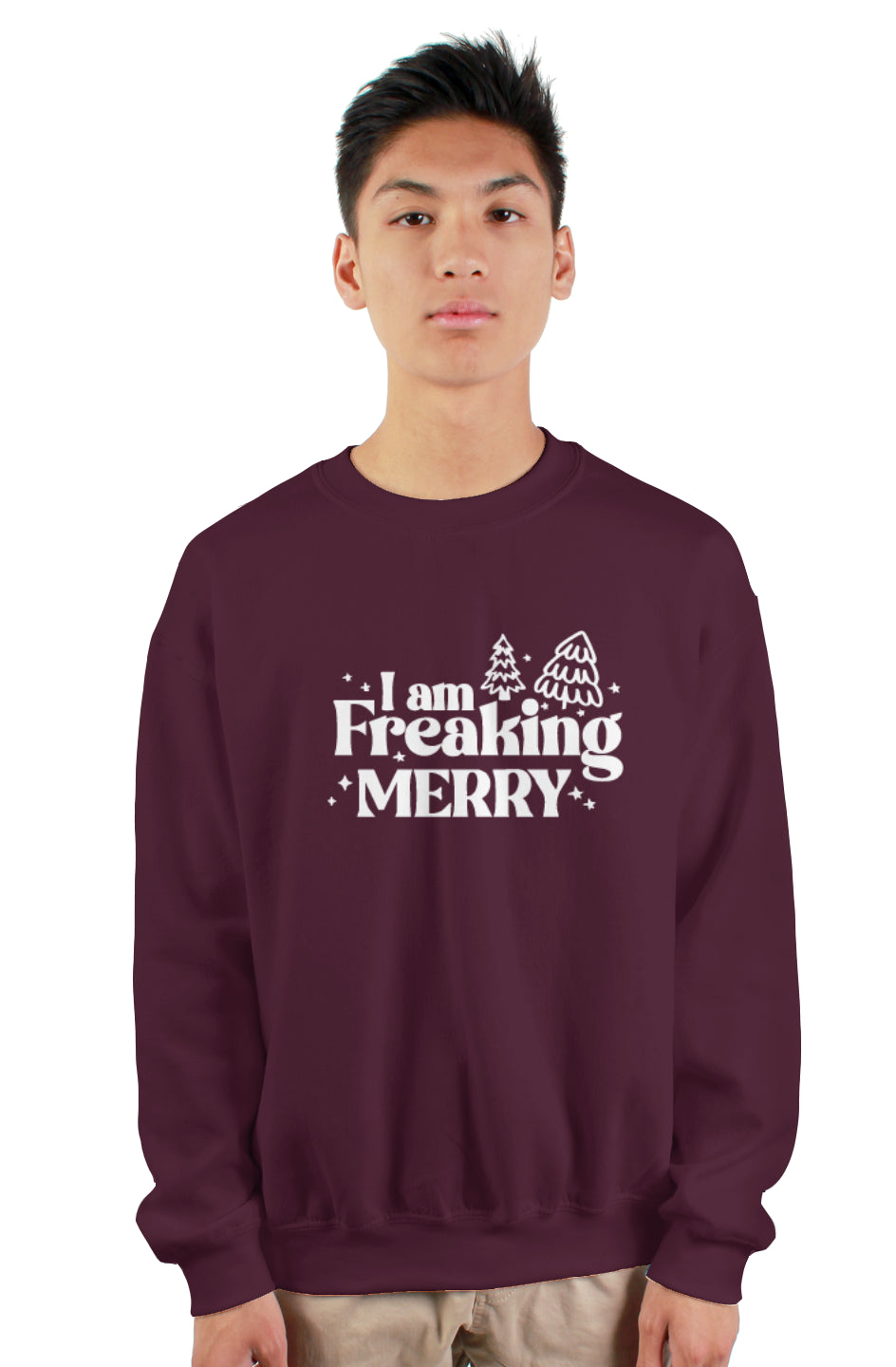 Very Merry Crewneck - White
