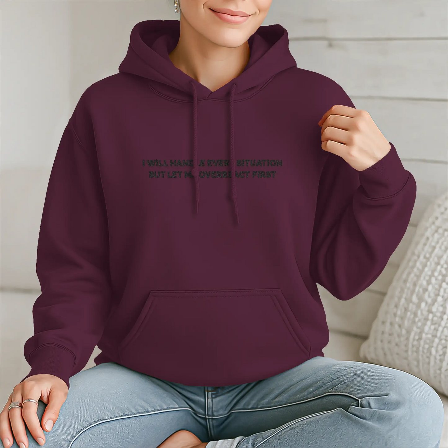 I Can Handle Anything Hoodie - Black