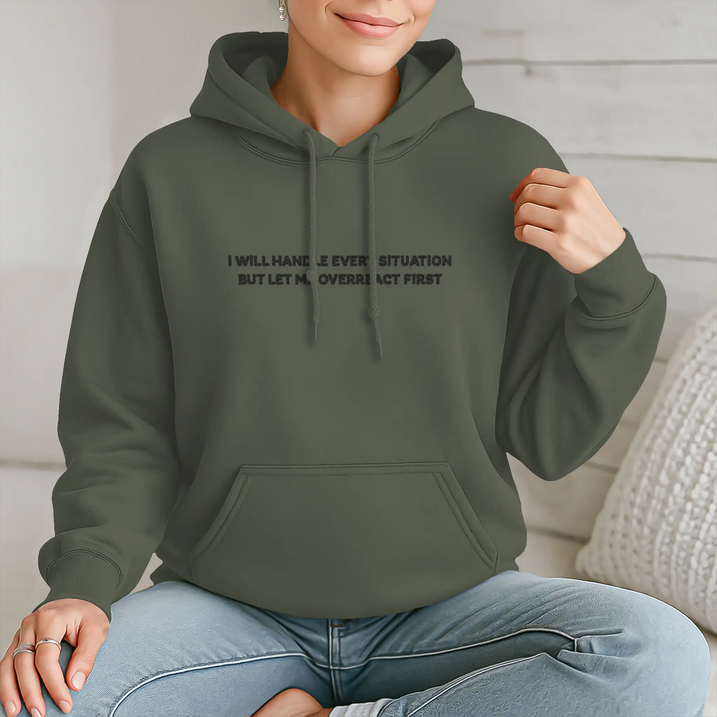 I Can Handle Anything Hoodie - Black